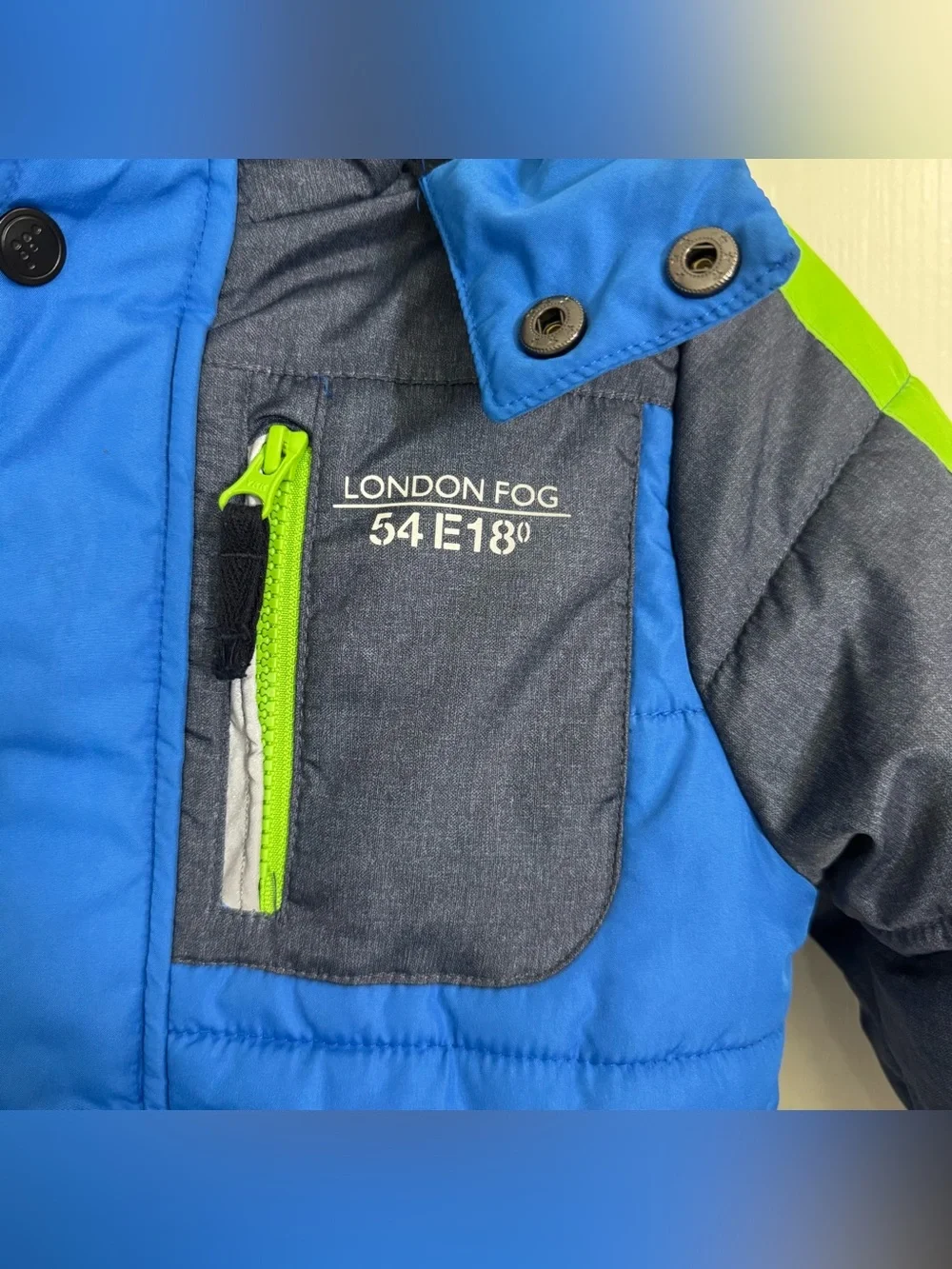London Fog Kids Puffer Jacket Boys Size L/7 Winter Snow Warm Outdoors Adventure